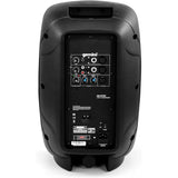 Gemini 40W Powered DJ Speaker 10” – Compact Active Stage Monitor with XLR/AUX Inputs, Built-in Mixer, EQ & Stand Mount for Mobile Gigs & Events (AS-2110P)