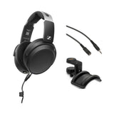 HD 480 PRO Professional Closed-Back Studio Headphones, Black Bundle with Auray Headphone Holder With Padded Cradle, Pearstone Stereo Mini Male to Stereo Mini Female Extension Cable Black 3