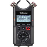 TASCAM DR-40XP 4-Channel 32-Bit-Float Portable Field Recorder with USB-C Interface and Adjustable Mics