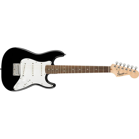 Fender Squier Mini Stratocaster Electric Guitar, with 2-Year Warranty, Black, Laurel Fingerboard