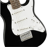 Fender Squier Mini Stratocaster Electric Guitar, with 2-Year Warranty, Black, Laurel Fingerboard