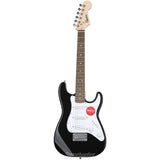 Fender Squier Mini Stratocaster Electric Guitar, with 2-Year Warranty, Black, Laurel Fingerboard