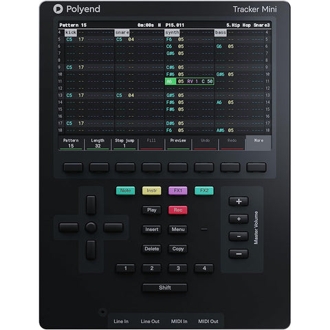 Polyend Tracker Mini Portable Standalone Audio Workstation