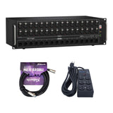 Behringer S32 Digital I/O Stage Box Bundle with Kellards XLR-P20T Pro 20 ft XLR Microphone Cable (Pack of 4), Furman SS6B 6 Plug Surge Protector FUSS6B
