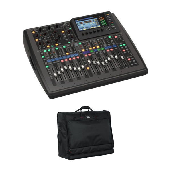 Behringer X32 COMPACT 16 x 8 Digital Mixing Console Bundle with Gator G-MIXERBAG-2621 - Padded Carry Bag for Large Format Mixers (26 x 21 x 8.5")