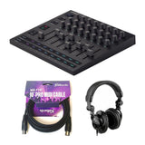 Novation Launch Control XL 3 Control Surface for DAWs Bundle with Kellards MID-P10T Pro MIDI to MIDI Cable 10 Feet, Polsen HPC-A30 Closed-Back Studio Monitor Headphones