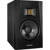 Adam Professional Audio T5V T-Series Active Nearfield Monitor (2 Pack) Bundle with Adam Audio T10S 130W 10" Active Subwoofer, On-Stage SMS6000-P Studio Monitor Stand, Kellards to MIDI Cable (2 Pack)