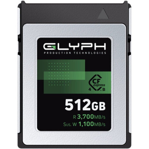 Glyph Technologies 512GB Capture+ CFexpress 4.0 Type B Memory Card