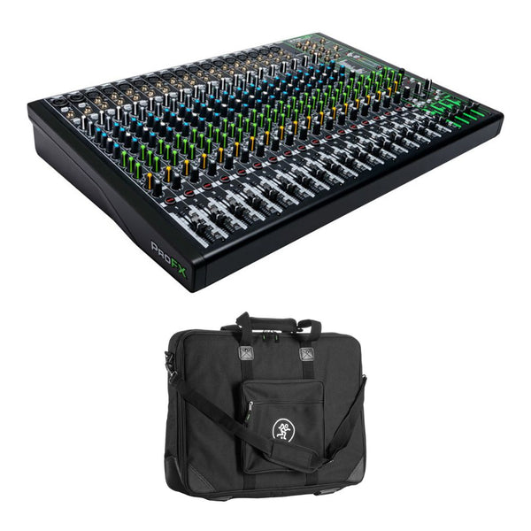 Mackie ProFX22v3 22-Channel Sound Reinforcement Mixer with Built-In FX Bundle with Mackie Carry Bag for the ProFX22v3 22-Channel Sound Reinforcement Mixer