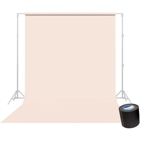 Savage Seamless Background Paper - #51 Bone (107 in x 36 ft) with Free 2" x 4yd Black Gaffer Tape