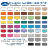 Savage Seamless Background Paper - #51 Bone (107 in x 36 ft) with Free 2" x 4yd Black Gaffer Tape