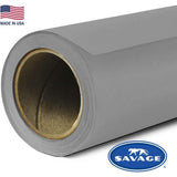 Savage Seamless Background Paper - #56 Fashion Gray (107 in x 36 ft) with Free 2" x 4yd Black Gaffer Tape