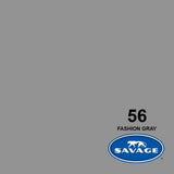 Savage Seamless Background Paper - #56 Fashion Gray (107 in x 36 ft) with Free 2" x 4yd Black Gaffer Tape