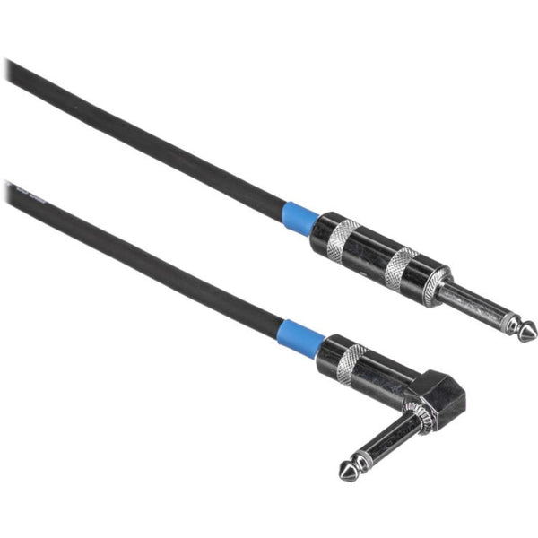 Pro Co Sound Excellines 1/4" Angled Male to 1/4" Male Instrument Cable - 10'