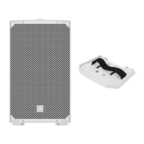 Electro-Voice EVERSE 12 Weatherized Battery-Powered Loudspeaker with Bluetooth Audio and Control (White) Bundle with Electro-Voice Tray for Everse 12 (White)