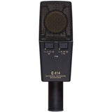 AKG Pro Audio C414 XLII Vocal Condenser Microphone, Multipattern Bundle with AKG K240 MKII Professional Semi-Open Stereo Headphones, Auray TT-ISO Isolating Desktop Microphone Stand