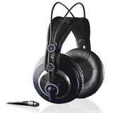 AKG Pro Audio C414 XLII Vocal Condenser Microphone, Multipattern Bundle with AKG K240 MKII Professional Semi-Open Stereo Headphones, Auray TT-ISO Isolating Desktop Microphone Stand
