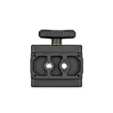 3 Legged Thing The 90 Rifle Support Saddle, Darkness | Straight-Sided, ARCA-Swiss Compatible Shooting Rest for Tripods, Aerospace-Grade Magnesium Alloy