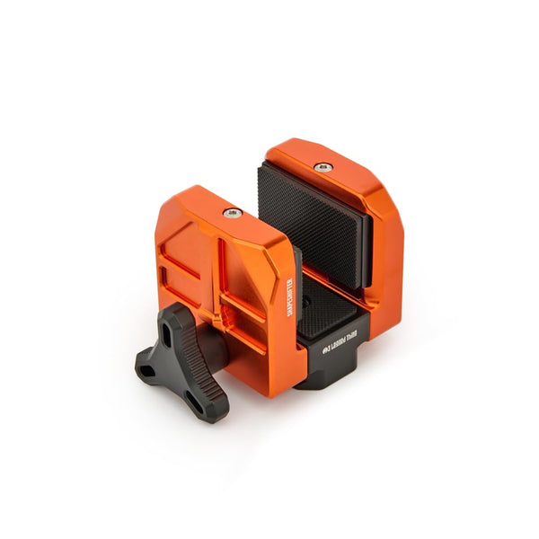 3 Legged Thing The Shapeshifter Stock-Adaptive Rifle Support Saddle, ARCA-Swiss Compatible Shooting Rest, Aerospace-Grade Magnesium Alloy - Lava (Black/Orange)