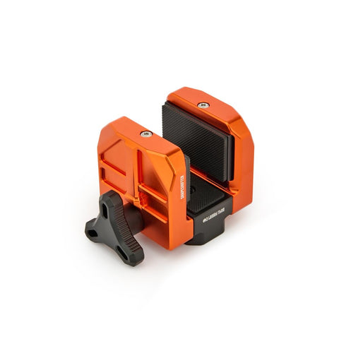 3 Legged Thing The Shapeshifter Stock-Adaptive Rifle Support Saddle, ARCA-Swiss Compatible Shooting Rest, Aerospace-Grade Magnesium Alloy - Lava (Black/Orange)