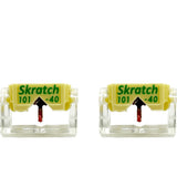 JICO SKRATCH 101-40 Replacement Styli Compatible with Shure M44-7, JICO J44A 7 & JICO IMPACT (2-Pack)