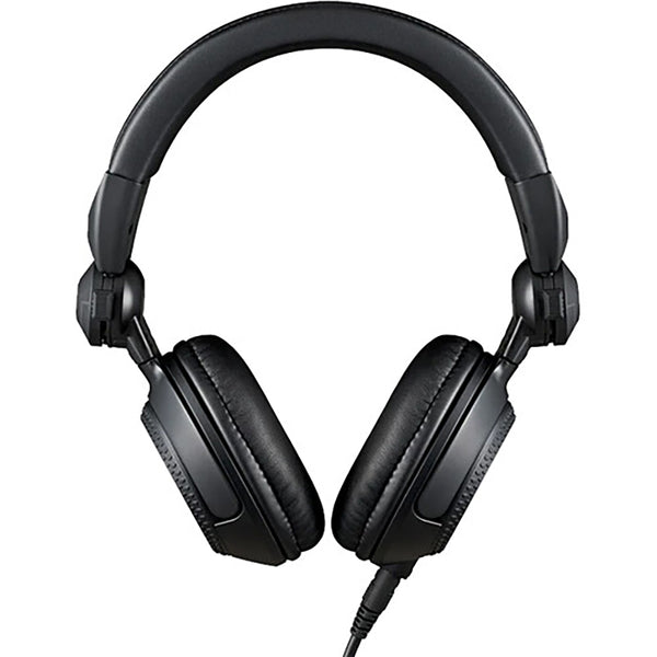 Technics Professional DJ Headphones with 40mm CCAW Voice Coil Drivers, 270° Swivel Housing and Locking Detachable Cord; Lightweight, Foldable High Input - EAH-DJ1200-K (Black)