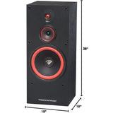 Cerwin-Vega SL-12 12" 3-Way Floor Tower Speaker Pack of 2