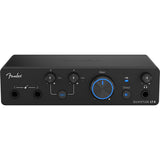 Fender Quantum LT 4 4x2 USB-C Audio Interface Bundle with Pop Filter, Kellards XLR-P20T Pro 20 ft XLR Microphone Cable (Pack of 2), Polsen HPC-A30 Closed-Back Studio Monitor Headphones