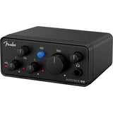 Fender AudioBox Go 2x2 USB-C Audio Interface Bundle with Polsen HPC-A30 Closed-Back Studio Monitor Headphones, Kellards XLR-P20T Pro 20 ft XLR Microphone Cable, Pop Filter