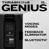 Mackie Thrash15v2 15" 1300W Powered Loudspeaker with Bluetooth, Black