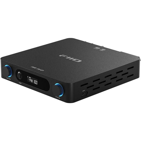 FIIO AIRAMP All-in-One Desktop Amplifier, ES9020Q DAC, XMOS XU316, 120W×2 Class D Power Amp, Bluetooth 5.0, USB Optical Coaxial Input, Subwoofer Output Black
