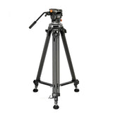 3 Legged Thing Hugh 3-Stage Carbon Fiber Video Tripod Kit with AirHed Motion Fluid Head