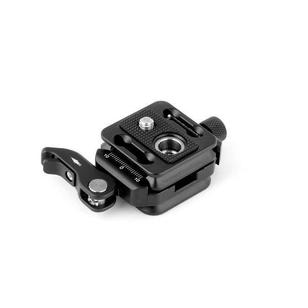 Lever/Twist Clamp Universal Adapter w/Plate to convert to Arca, with Arca Base Blk/Blk
