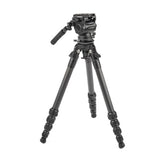 3 Legged Thing WES Carbon Fibre Levelling Base Tripod & AirHed Creata - Darkness
