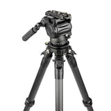 3 Legged Thing WES Carbon Fibre Levelling Base Tripod & AirHed Creata - Darkness