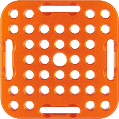 3 Legged Thing XPAND Cheese Plate (2.8 x 2.8", Orange)