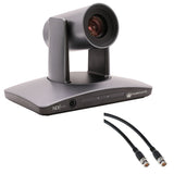 HuddleCamHD SimplTrack3 Auto-Tracking PTZ Camera with 20x Optical Zoom Bundle with Pearstone 50' SDI Video Cable - BNC to BNC