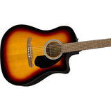 Fender FA-125CE Dreadnought Acoustic Electric Guitar, with 2-Year Warranty, Sunburst
