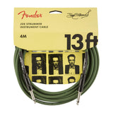 Fender Tone Master FR-12 1,000-watt 1 x 12-inch Powered Guitar Cabinet Bundle with Fender Joe Strummer Instrument Cable (13ft) Straight/Straight, Drab Green