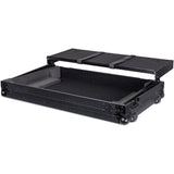 Headliner Flight Case with Laptop Platform and Wheels for Pioneer DJ DDJ-REV7 (Pitch Black)