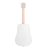 LAVA ME PLAY 36 w/ Lite Bag Light Peach/Frost White w/ Gator Rok-It Tripod Guitar Stand, Kopul PREM Performance Series Right Angle Cable and Fender Celluloid Guitar Picks Shape Medium 12-Pack Bundle