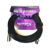 Kellards XLR-P20T Pro 20' XLR Cable (Pair)