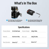 Sirui KS-40 Low Gravity QR Ball Head with Panning Arca-Type Plate