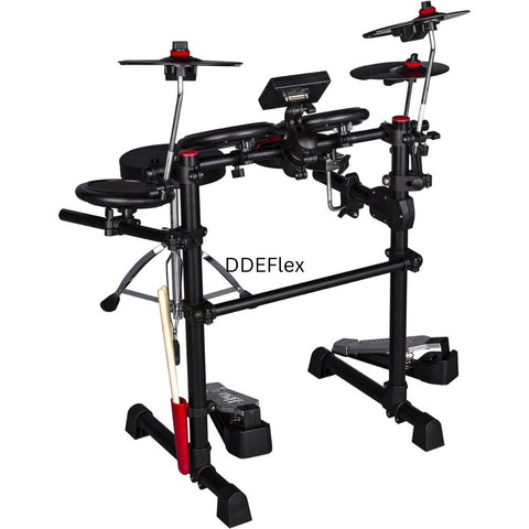 Ddrum E-Flex 8Pc Bluetooth Electronic Drums with Throne and Sticks