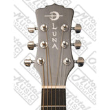 Luna Safari Series Tattoo Travel-Size Dreadnought Acoustic Guitar