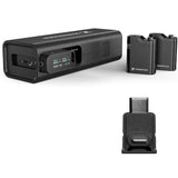 Sennheiser Profile 2-Person Clip-On Wireless Audio System/Recorder for Camera & Smartphone (2.4 GHz) Bundle with Sennheiser Profile Wireless Replacement USB-C Adapter for Receiver