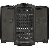 Fender 6944000000 Passport Venue Series 2 Portable Powered PA System Bundle with Fender P-52S Microphone Kit, Black