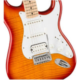 Squier Affinity Series Stratocaster FMT Electric Guitar, Sienna Sunburst, Maple Fingerboard