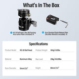 Sirui KS-30 Low Gravity QR Ball Head with Panning Arca-Type Plate