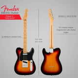 Fender Player II Telecaster Electric Guitar - 3-color Sunburst with Maple Fingerboard